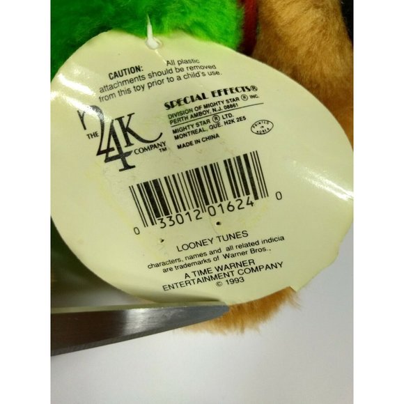 LOONEY TUNES 1993 SPEEDY GONZALES PLUSH + Taz Devil 2001 Teachers Pet Book 2-SET - Picture 11 of 12